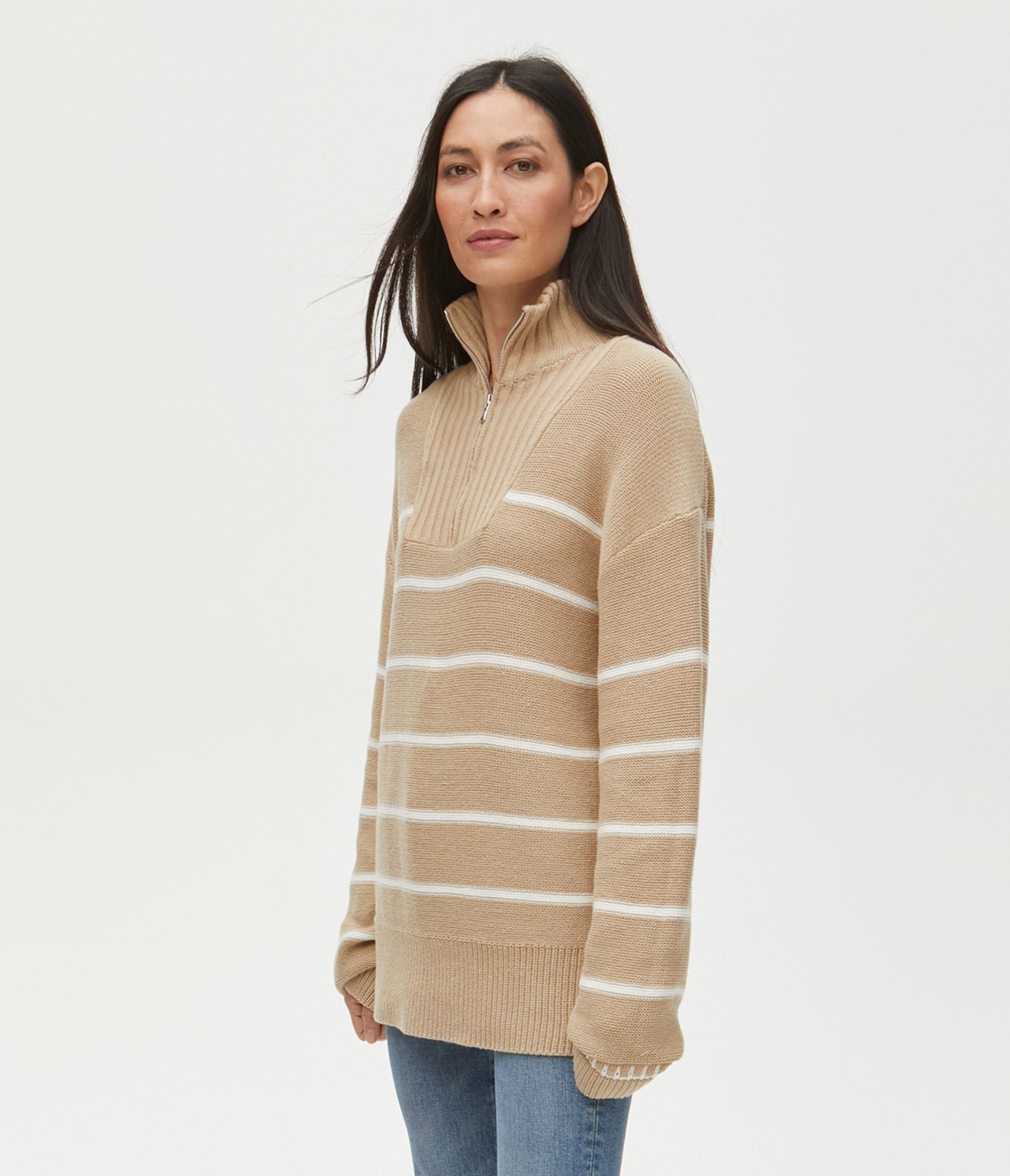 Emelie Half Zip Sweater sold by Michael Stars product image thumbnail 3