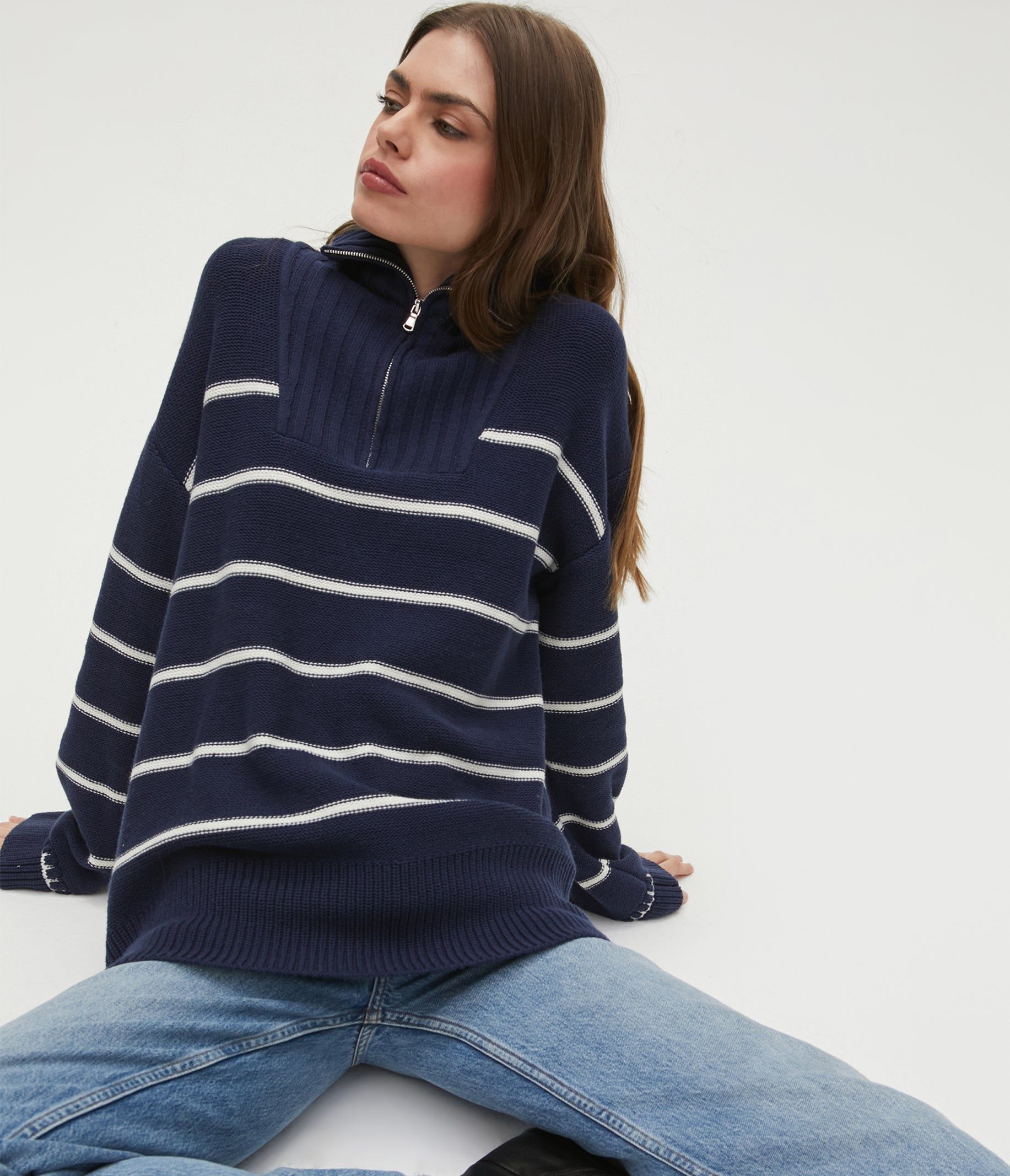 Emelie Half Zip Sweater sold by Michael Stars product image thumbnail 5