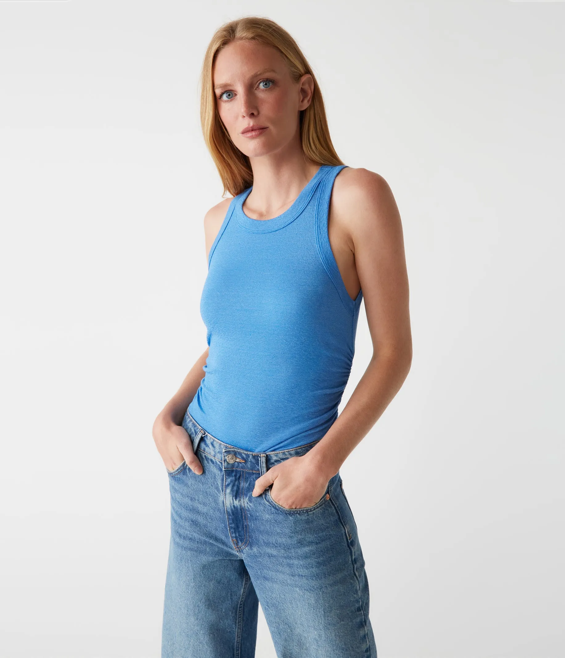 Ella Shine Tank sold by Michael Stars