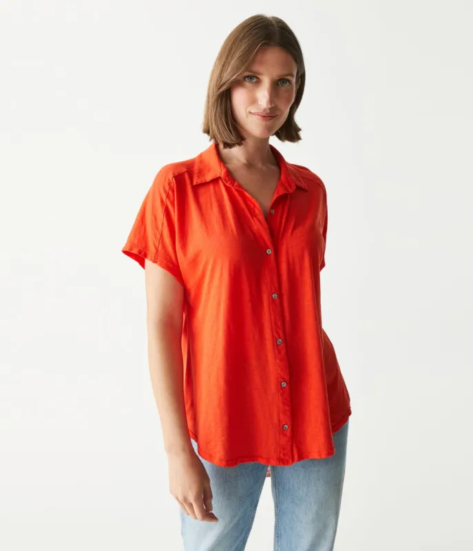 Palmer Button Down Tee sold by Michael Stars