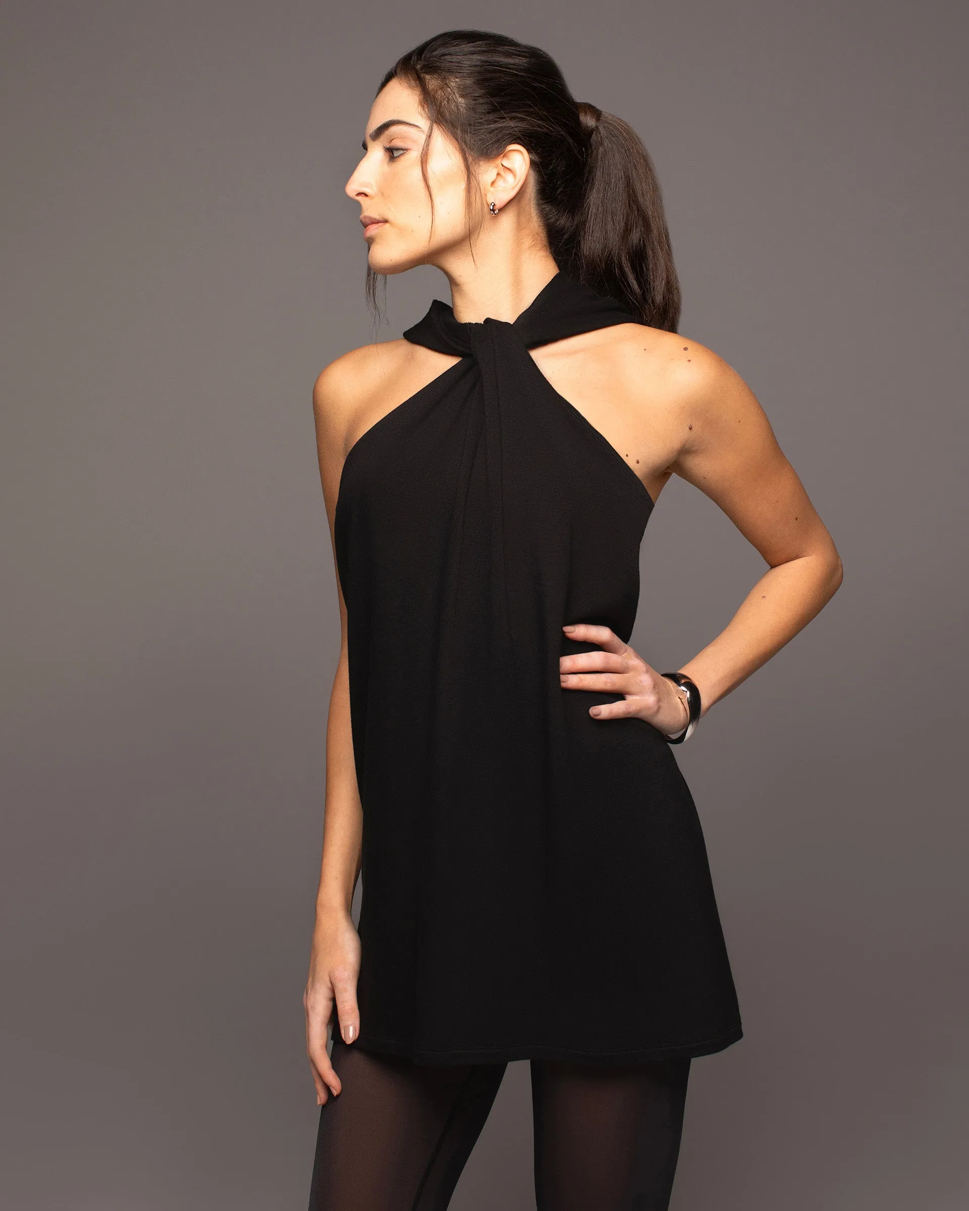Cascata Hooded Mini Dress sold by MICHI product image thumbnail 2