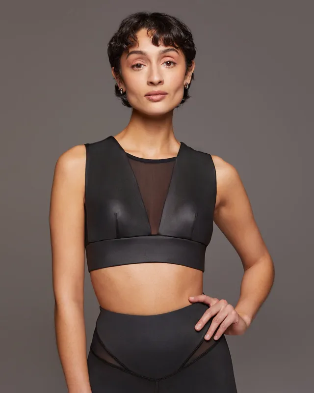 Polaris Gloss Longline Bra sold by MICHI
