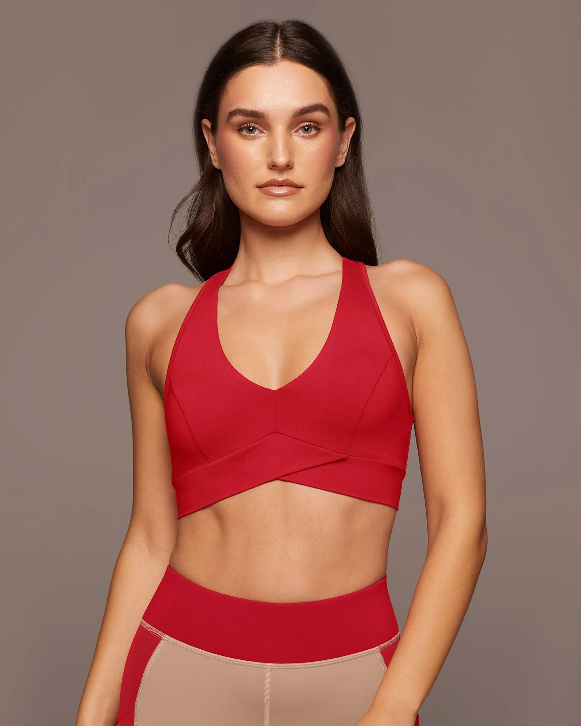 Ray V-Neck Longline Bra sold by MICHI