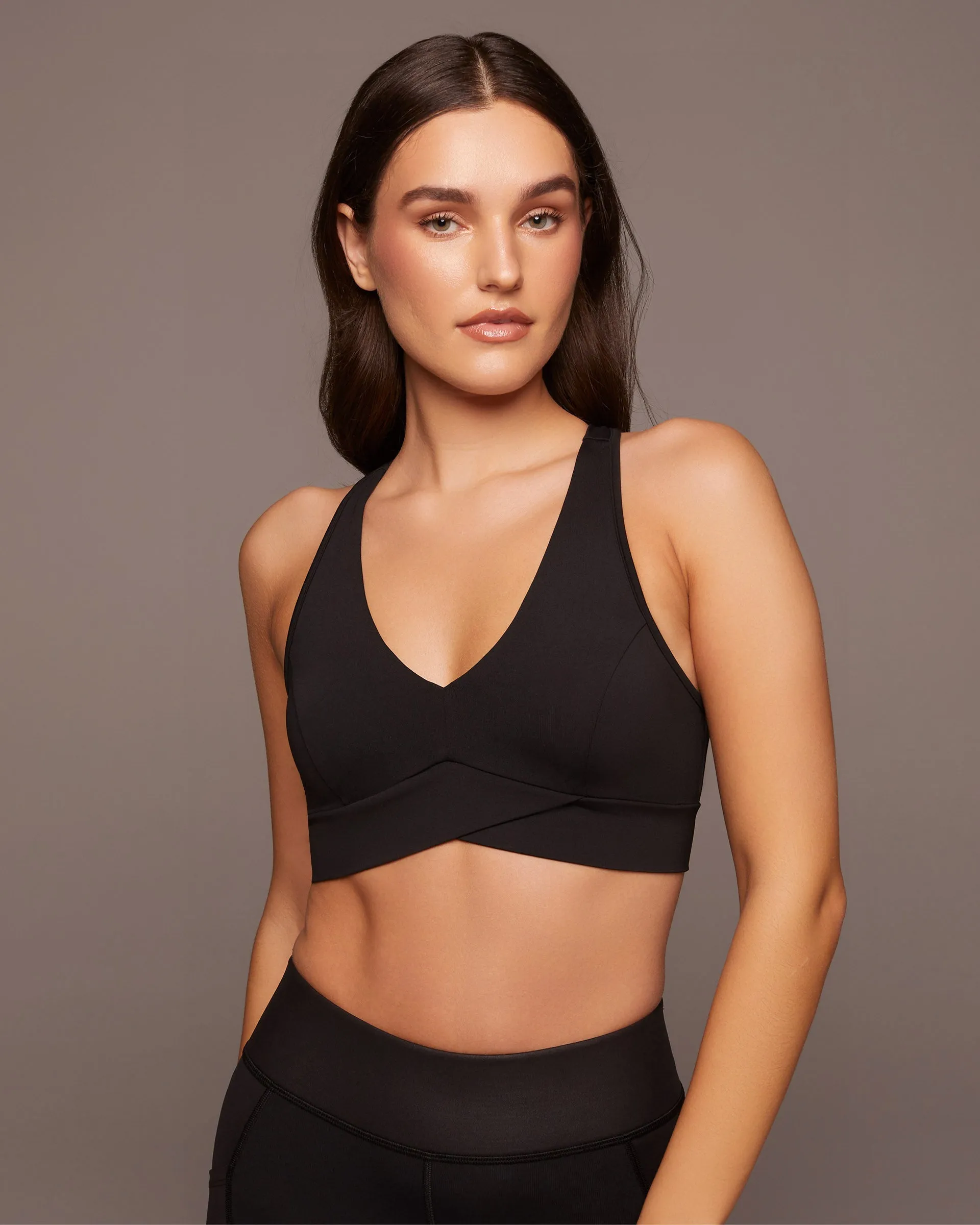 Ray V-Neck Longline Bra sold by MICHI