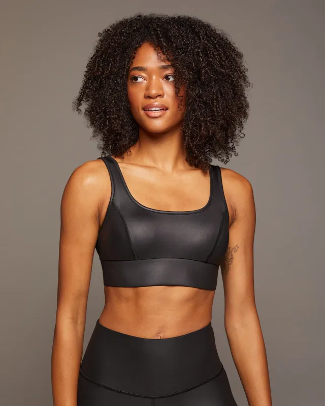 Basal Gloss Longline Bra sold by MICHI