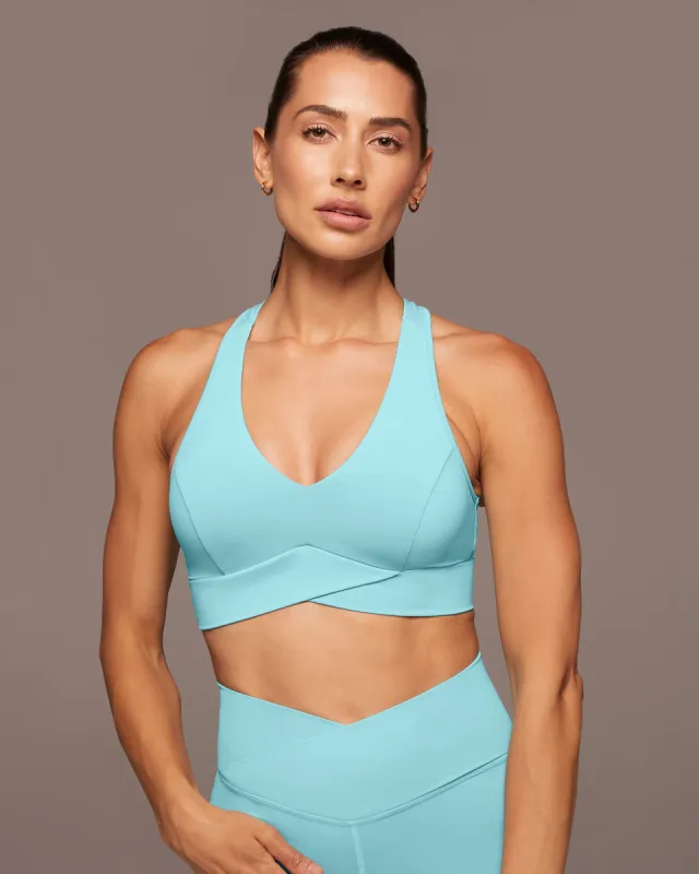 Ray V-Neck Longline Bra sold by MICHI