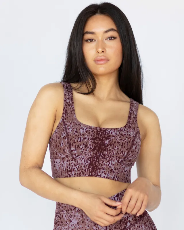 Basal Plantae Print Longline Bra sold by MICHI