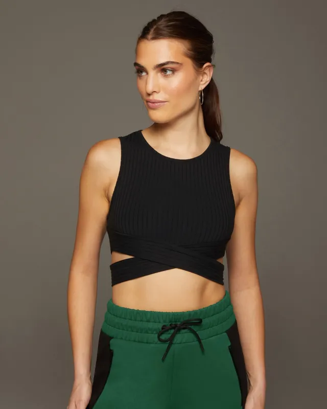 Apex Ribbed Crop Top sold by MICHI
