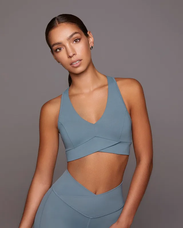 Ray V-Neck Longline Bra sold by MICHI