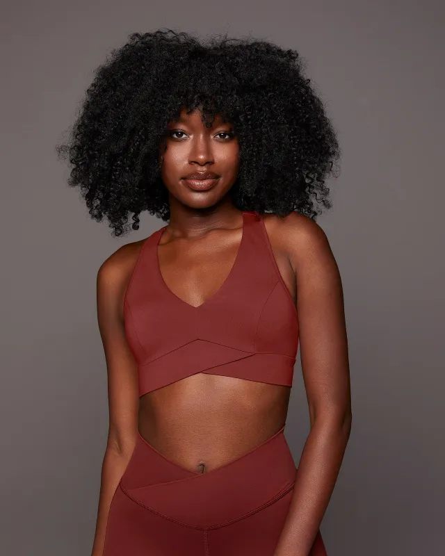 Ray V-Neck Longline Bra sold by MICHI