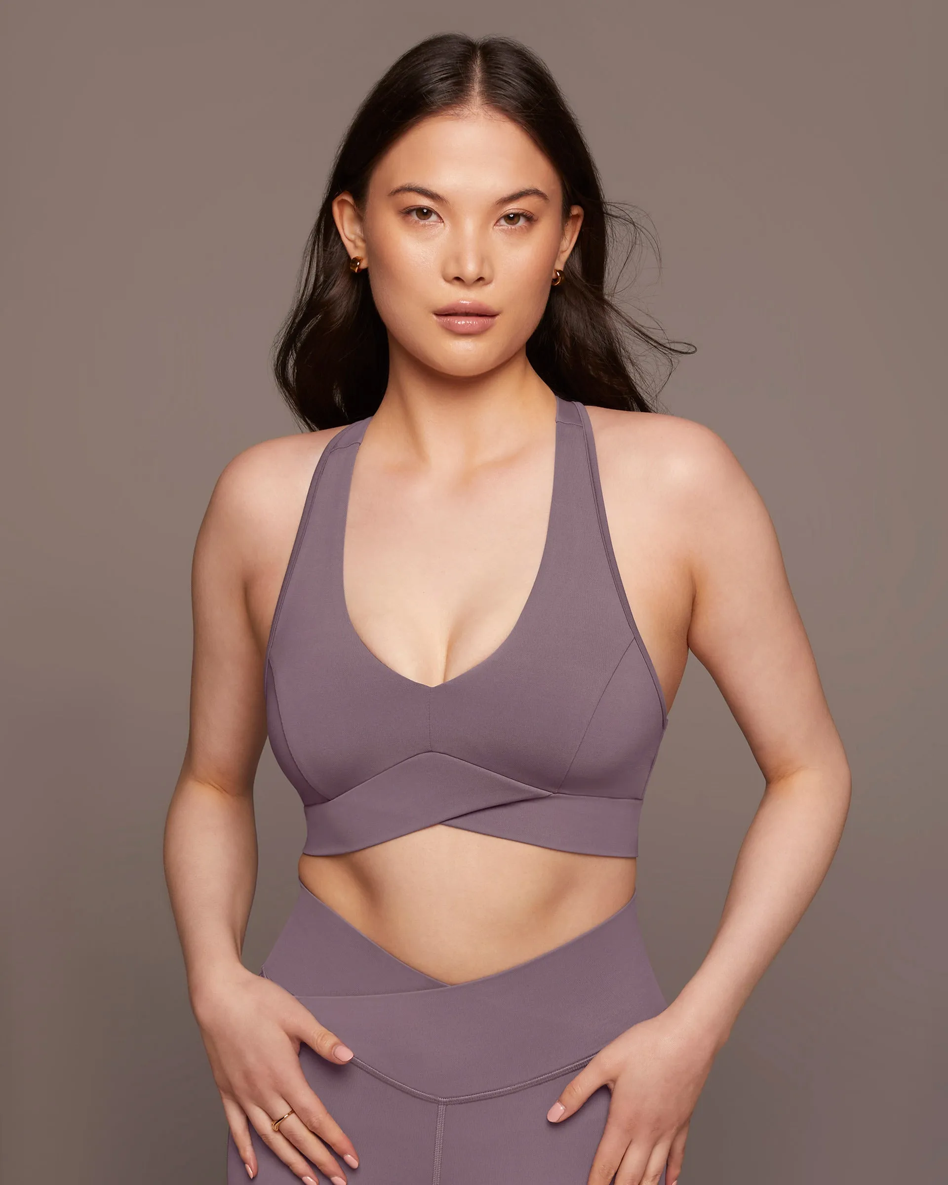Ray V-Neck Longline Bra sold by MICHI