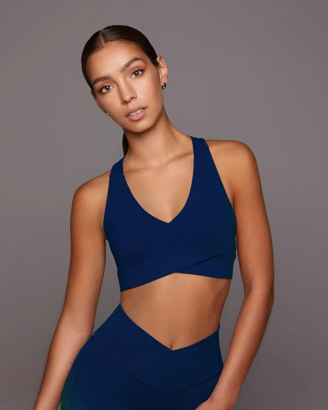 Ray V-Neck Longline Bra sold by MICHI