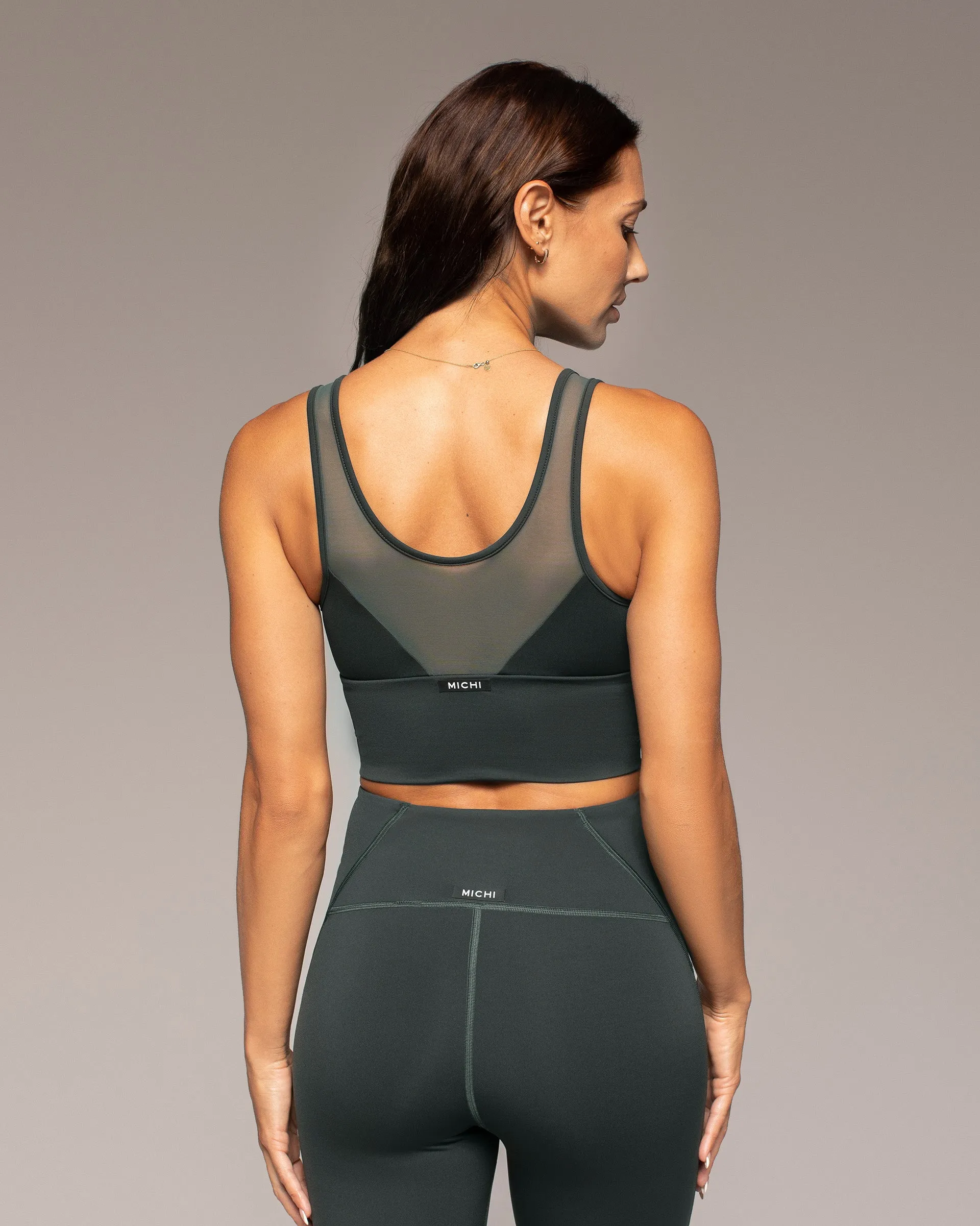 Palma Mesh Longline Bra sold by MICHI product image thumbnail 2