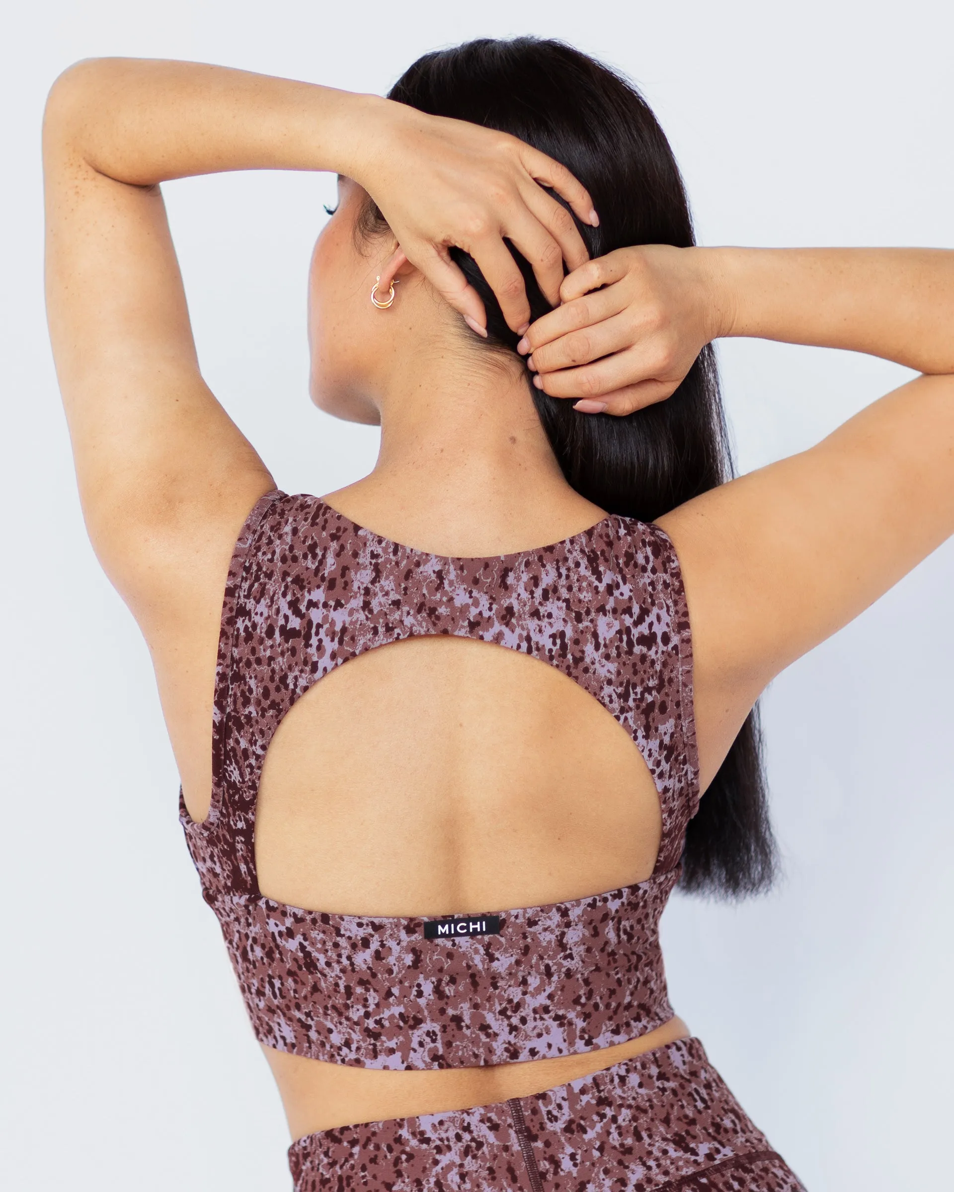 Savannah Plantae Print Longline Bra sold by MICHI product image thumbnail 2