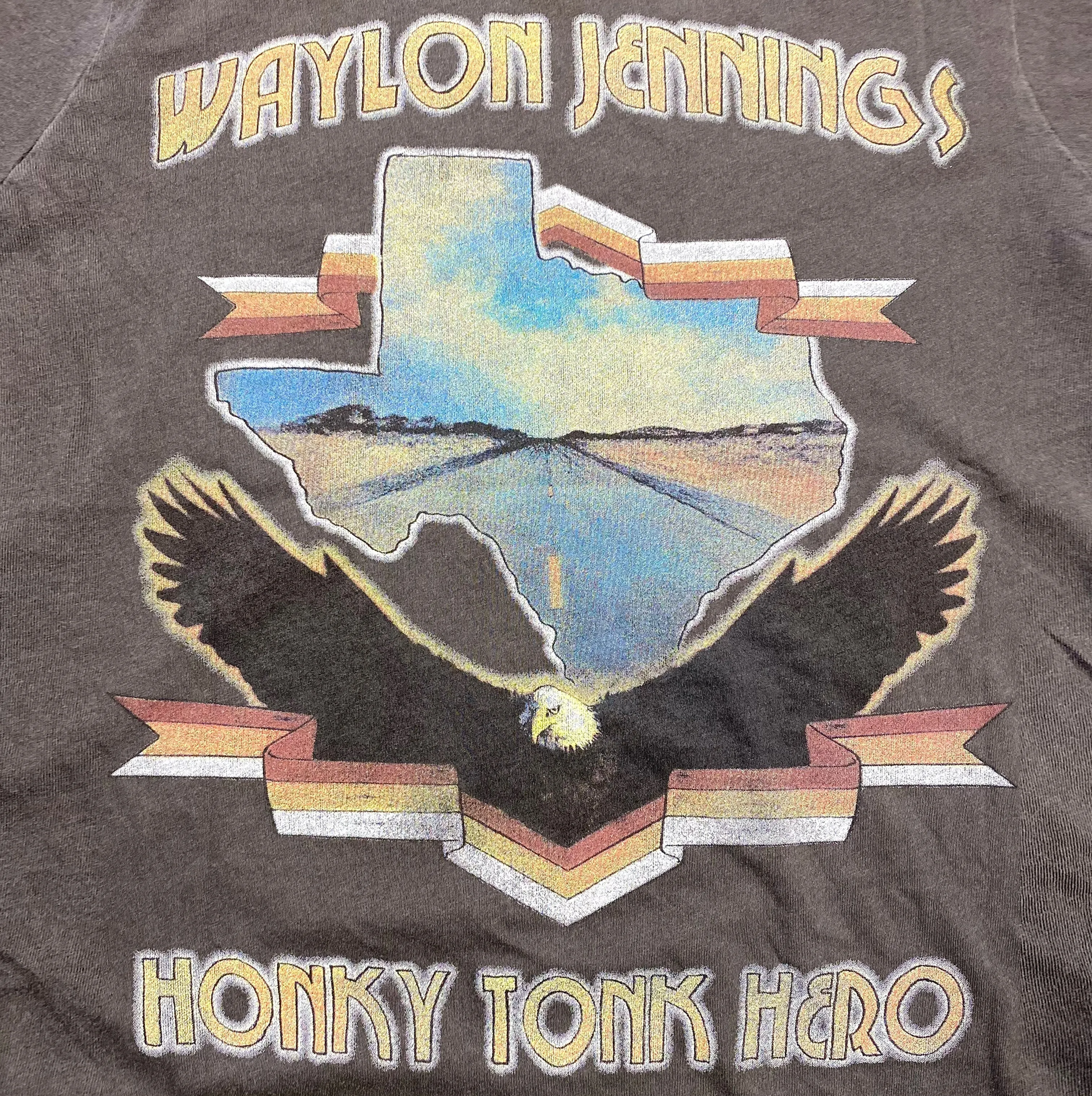 Honky Tonk Hero Unisex Tee - Vintage Black sold by Midnight Rider product image thumbnail 4