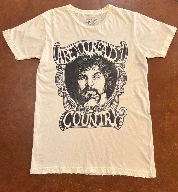 Waylon Jennings Are You Ready For The Country Tour made by Midnight Rider