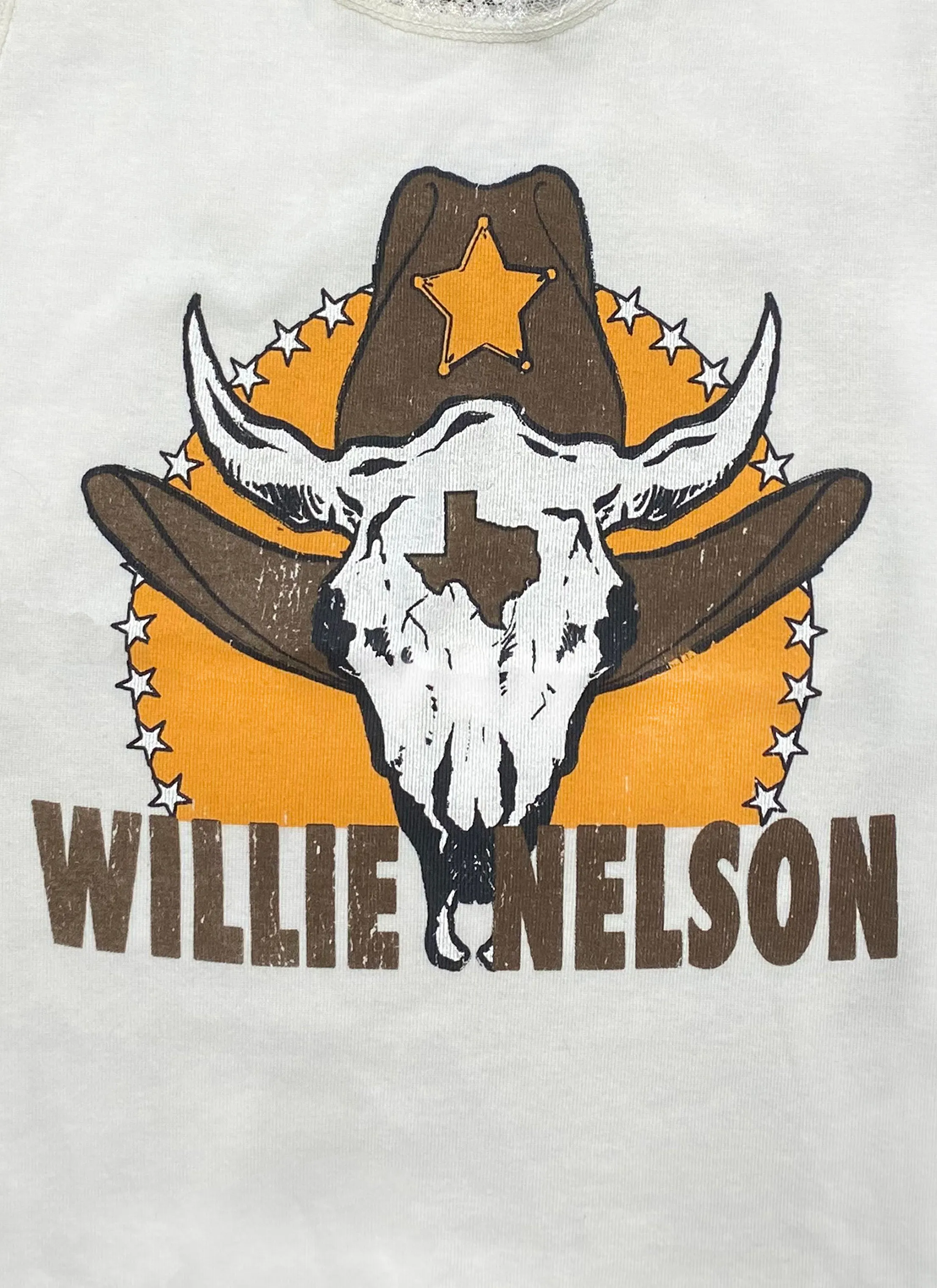Willie Nelson Bull Lace Tank sold by Midnight Rider product image thumbnail 2