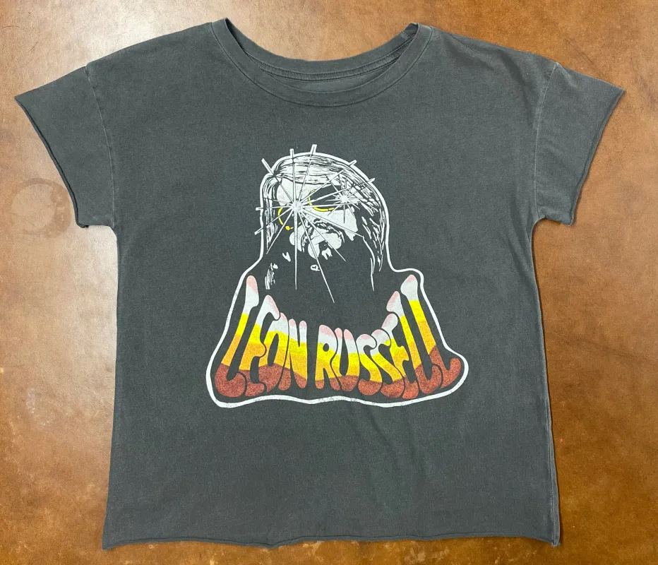 Leon Russell Sun Cut off Crop Tee sold by Midnight Rider