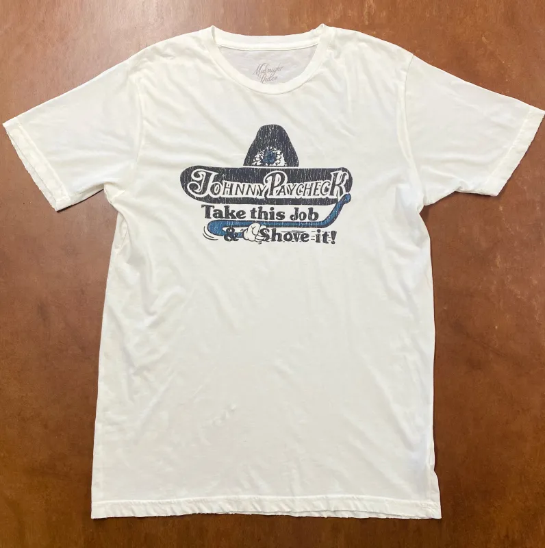 Johnny Paycheck Shove It Hat Unisex Tee sold by Midnight Rider