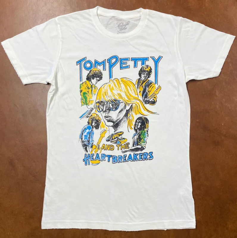 Tom Petty Faces Unisex Tee sold by Midnight Rider