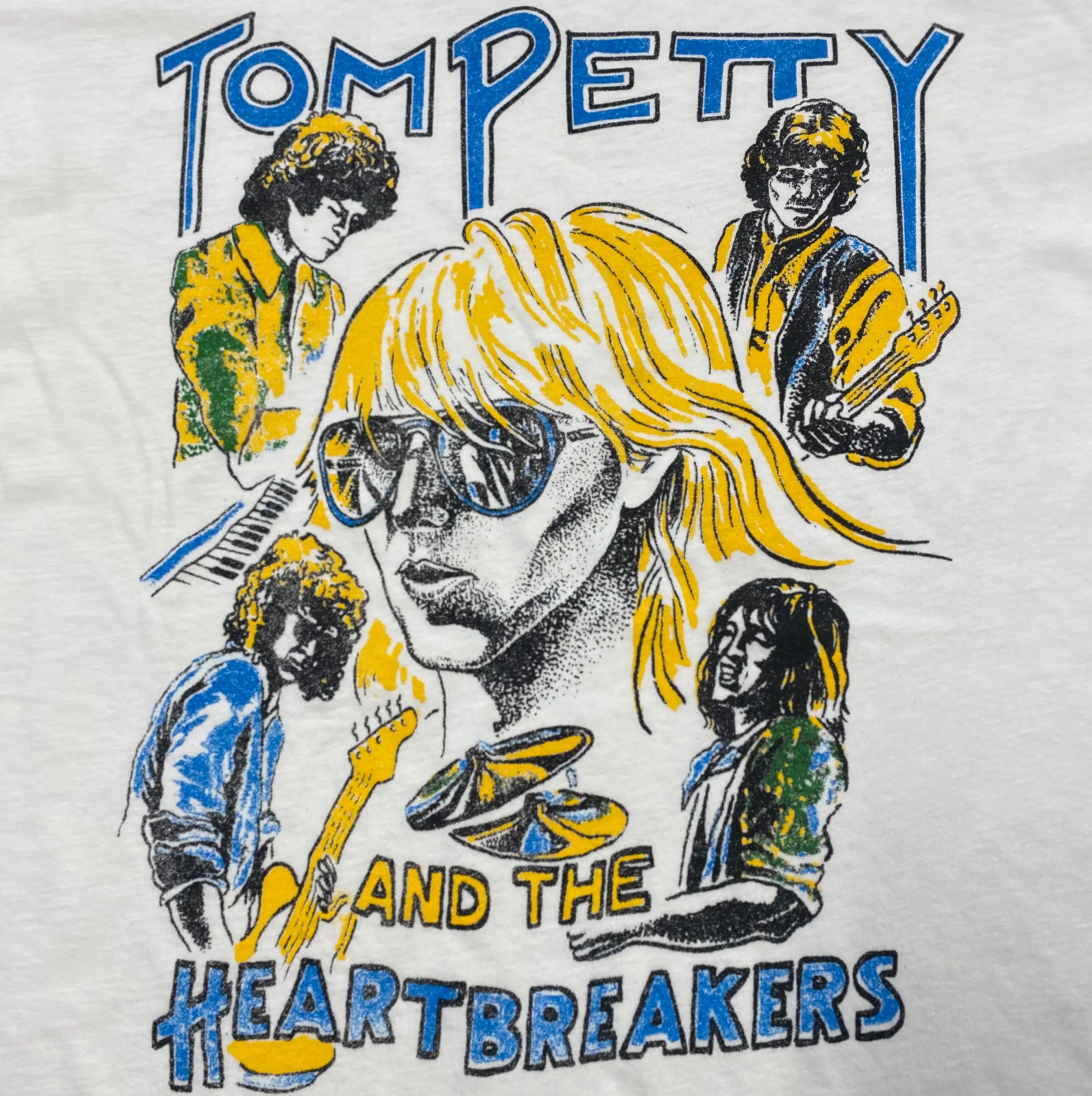 Tom Petty Faces Unisex Tee sold by Midnight Rider product image thumbnail 2