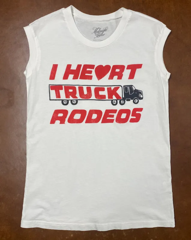 I Heart Truck Rodeos Muscle Tee sold by Midnight Rider