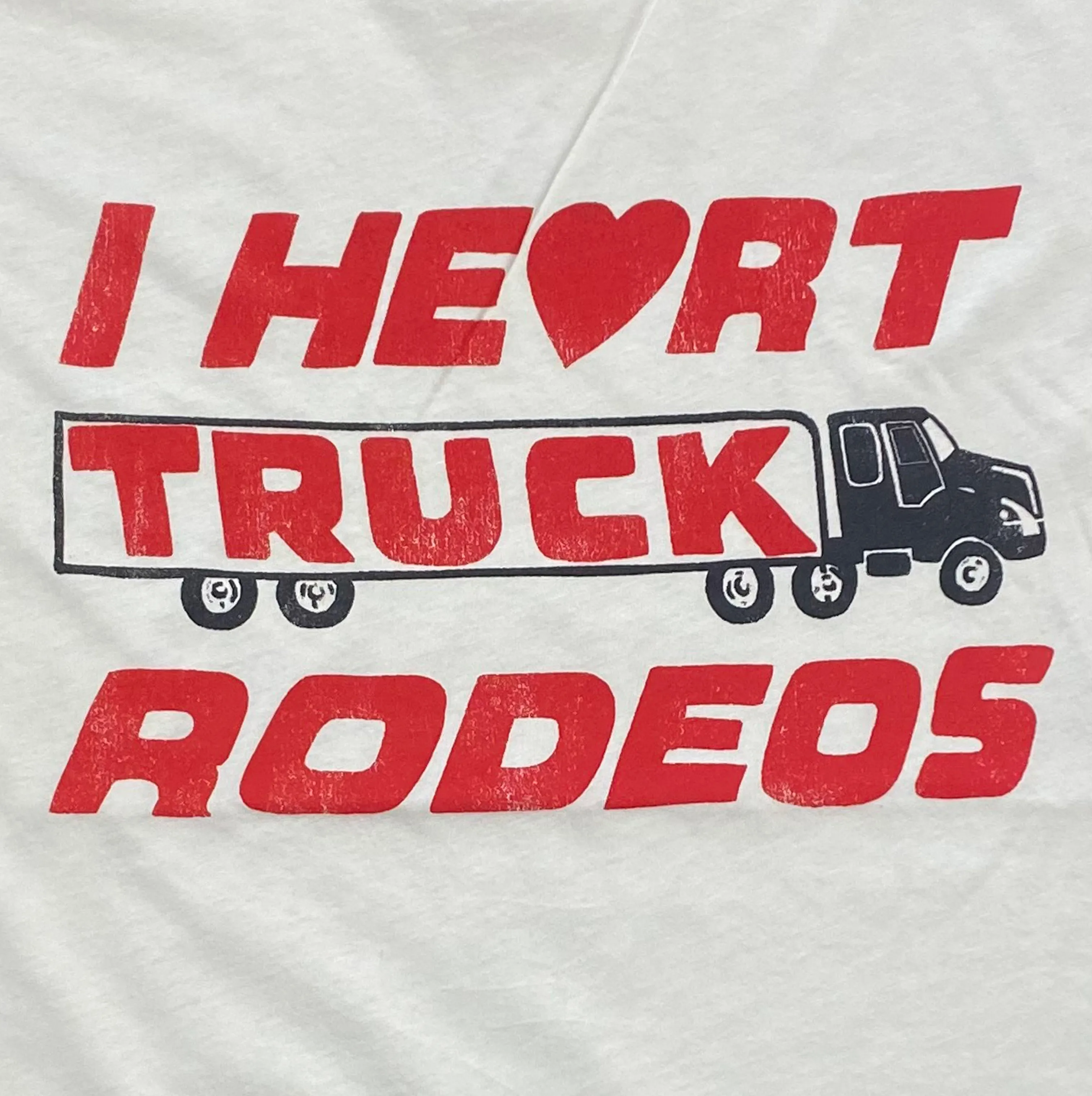I Heart Truck Rodeos Unisex Tee sold by Midnight Rider product image thumbnail 2
