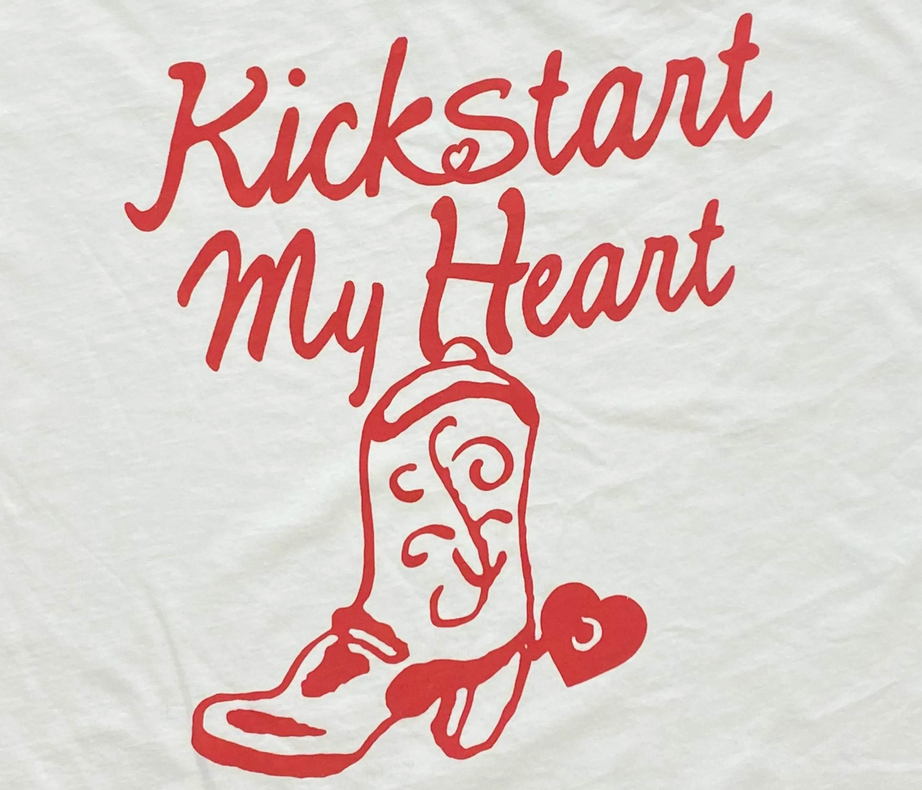 Kickstart My Heart Crop Cut Off Tee sold by Midnight Rider product image thumbnail 2