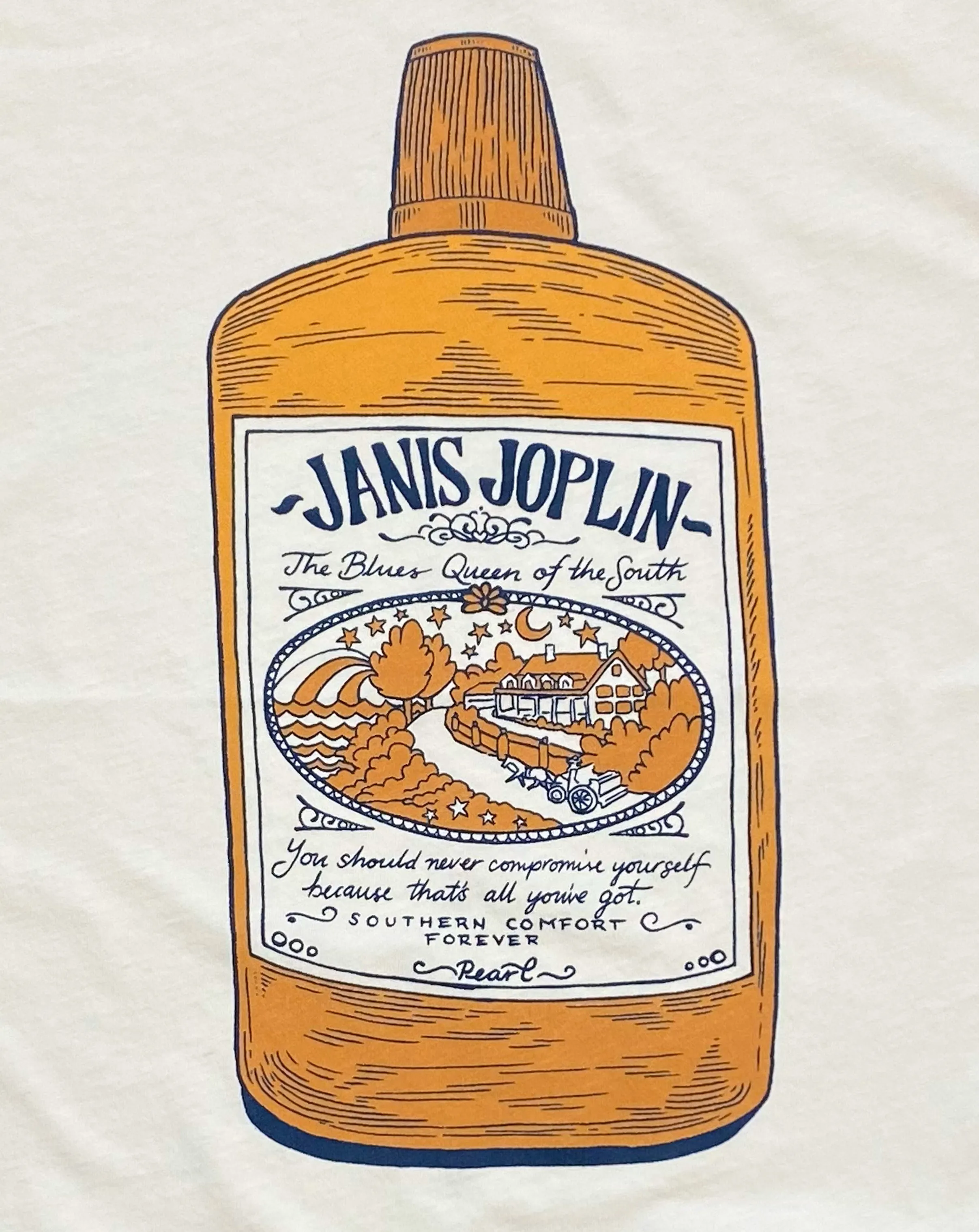 Janis Joplin The Blues Queen of the South Muscle Tee sold by Midnight Rider product image thumbnail 2