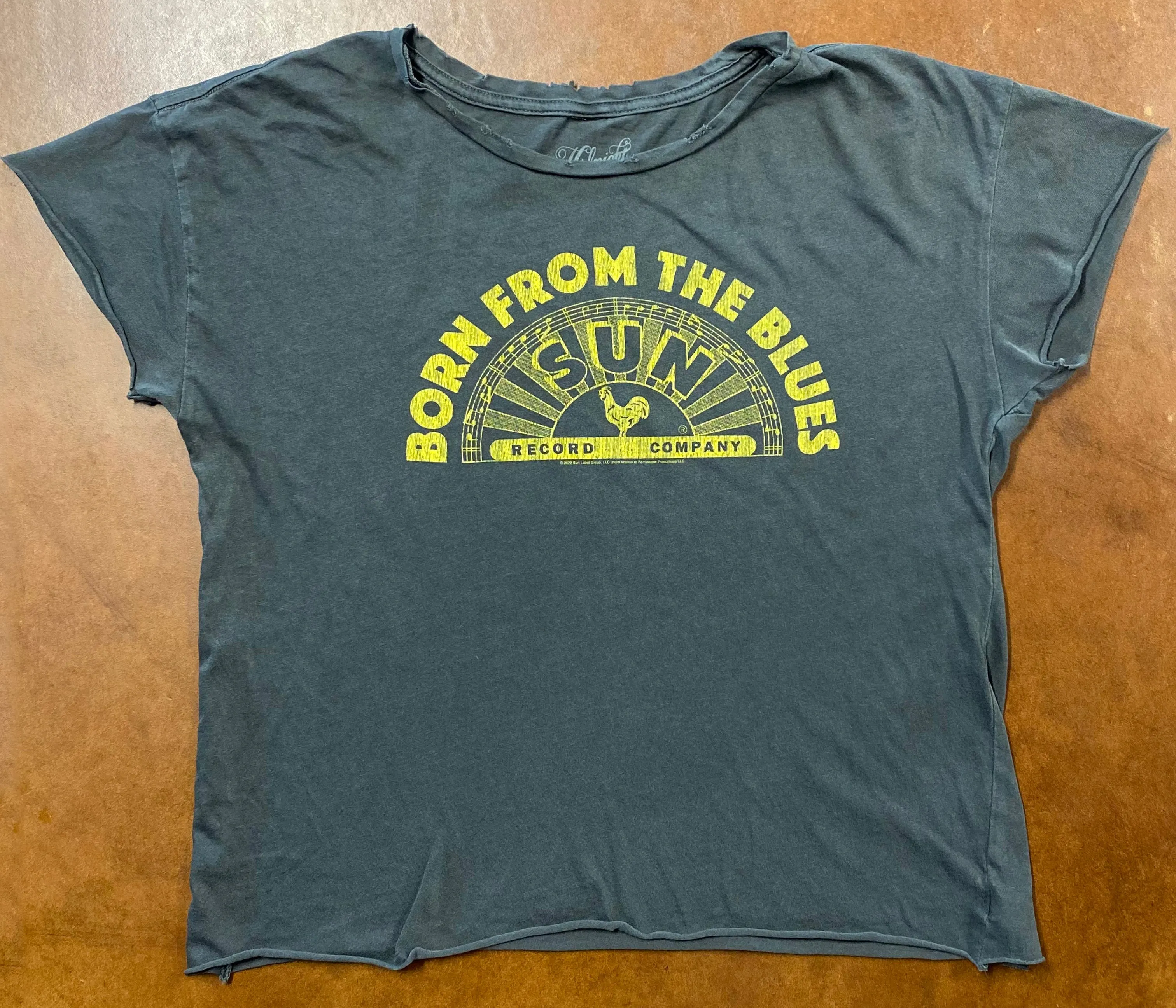 Sun Records Born from the Blues Cut off Crop Tee sold by Midnight Rider