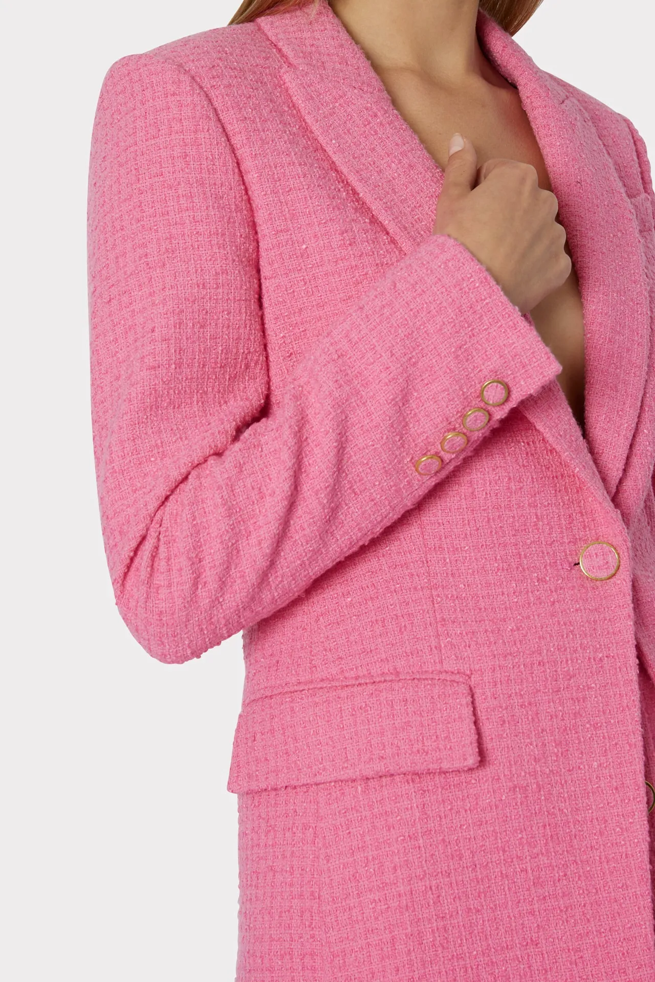 Avery Boucle Blazer sold by Milly product image thumbnail 3