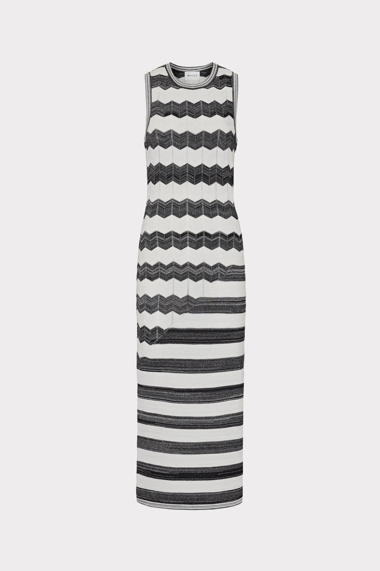 Asymetrical Zig Zag Midi Dress sold by Milly