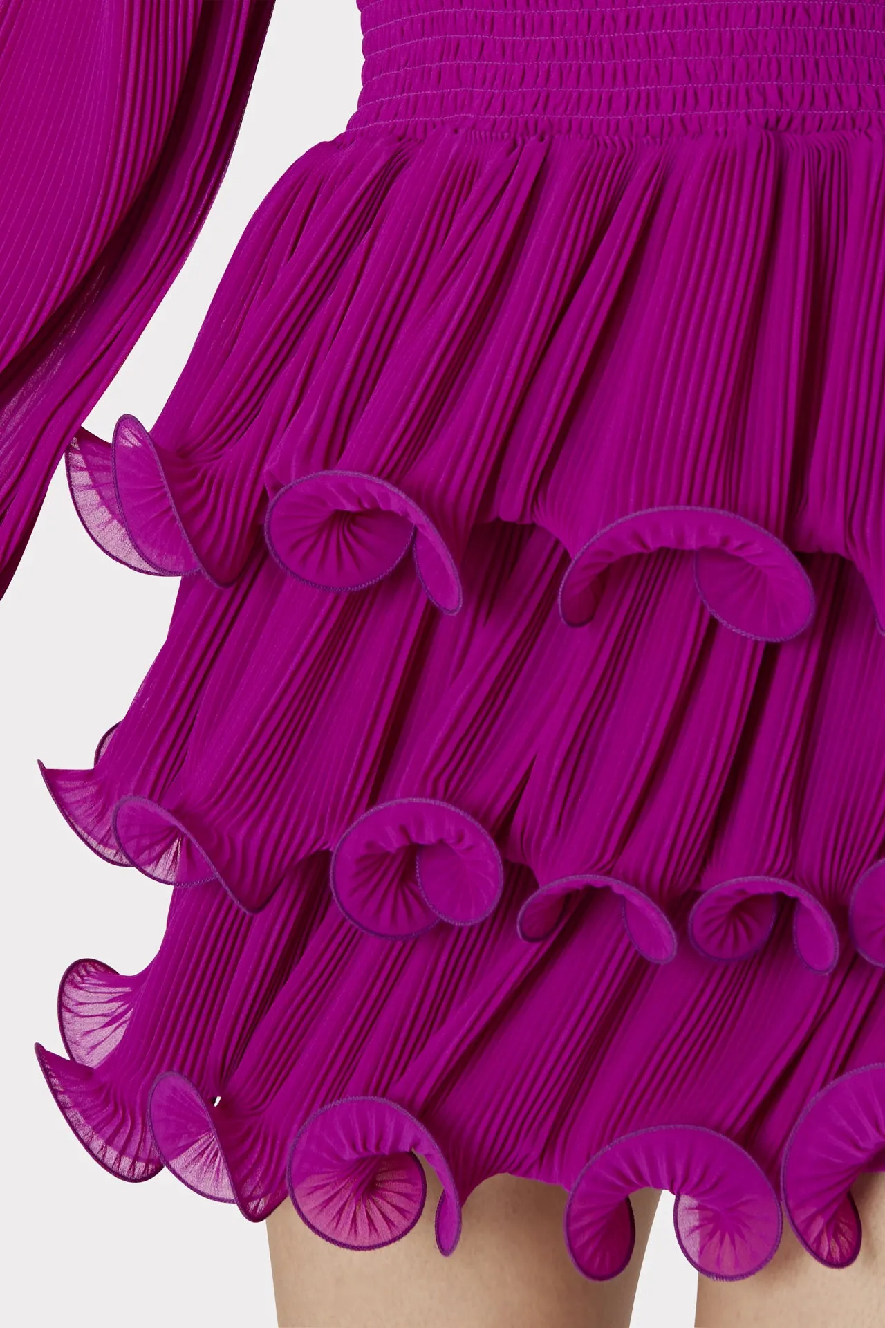 Ryan Pleated Chiffon Dress sold by Milly product image thumbnail 3