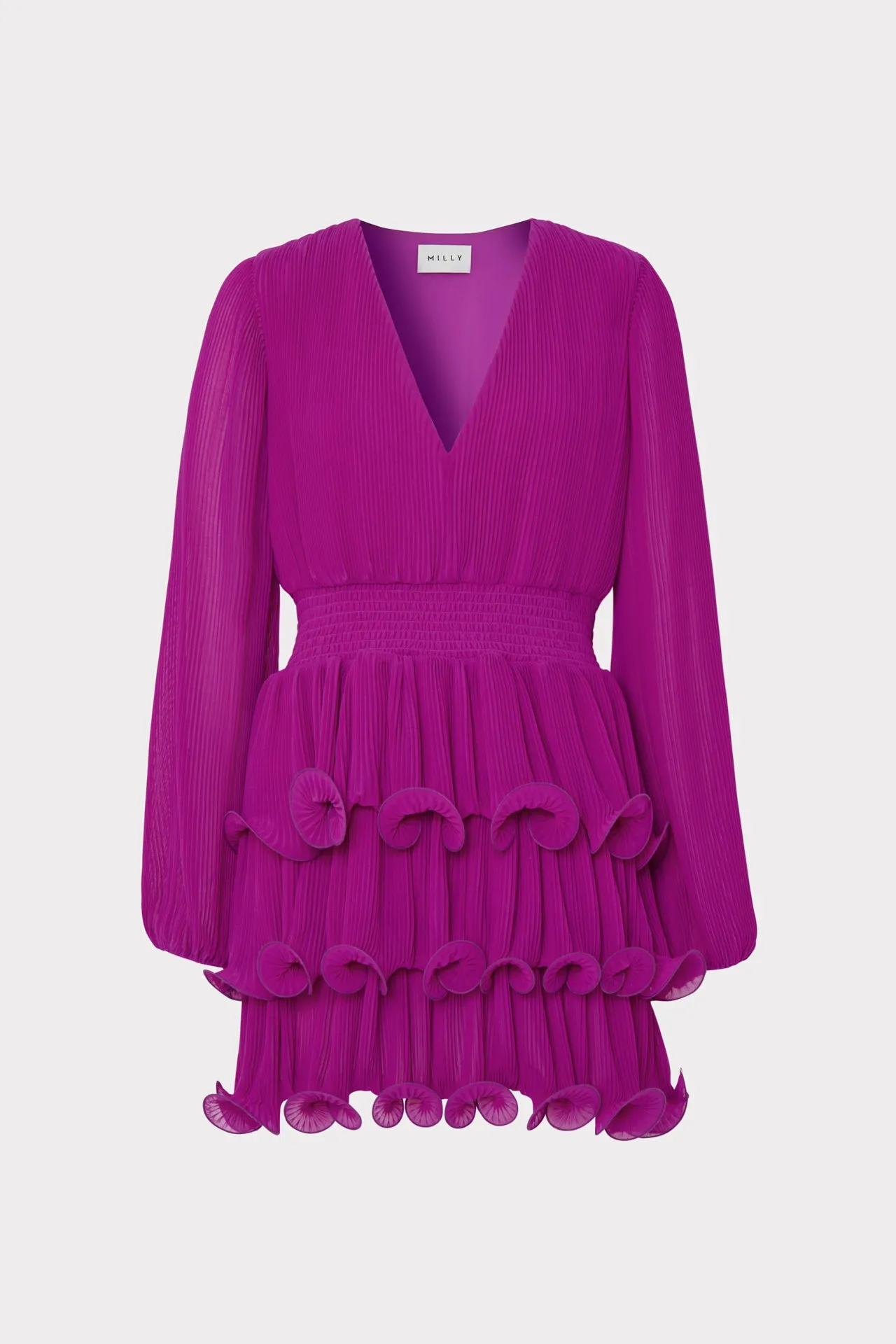 Ryan Pleated Chiffon Dress sold by Milly