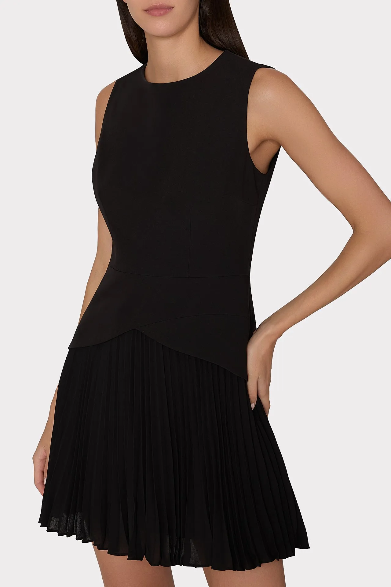 Haddy Pleated Mini Dress sold by Milly product image thumbnail 4