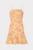 Ciara Floral Embroidered Linen Dress sold by Milly