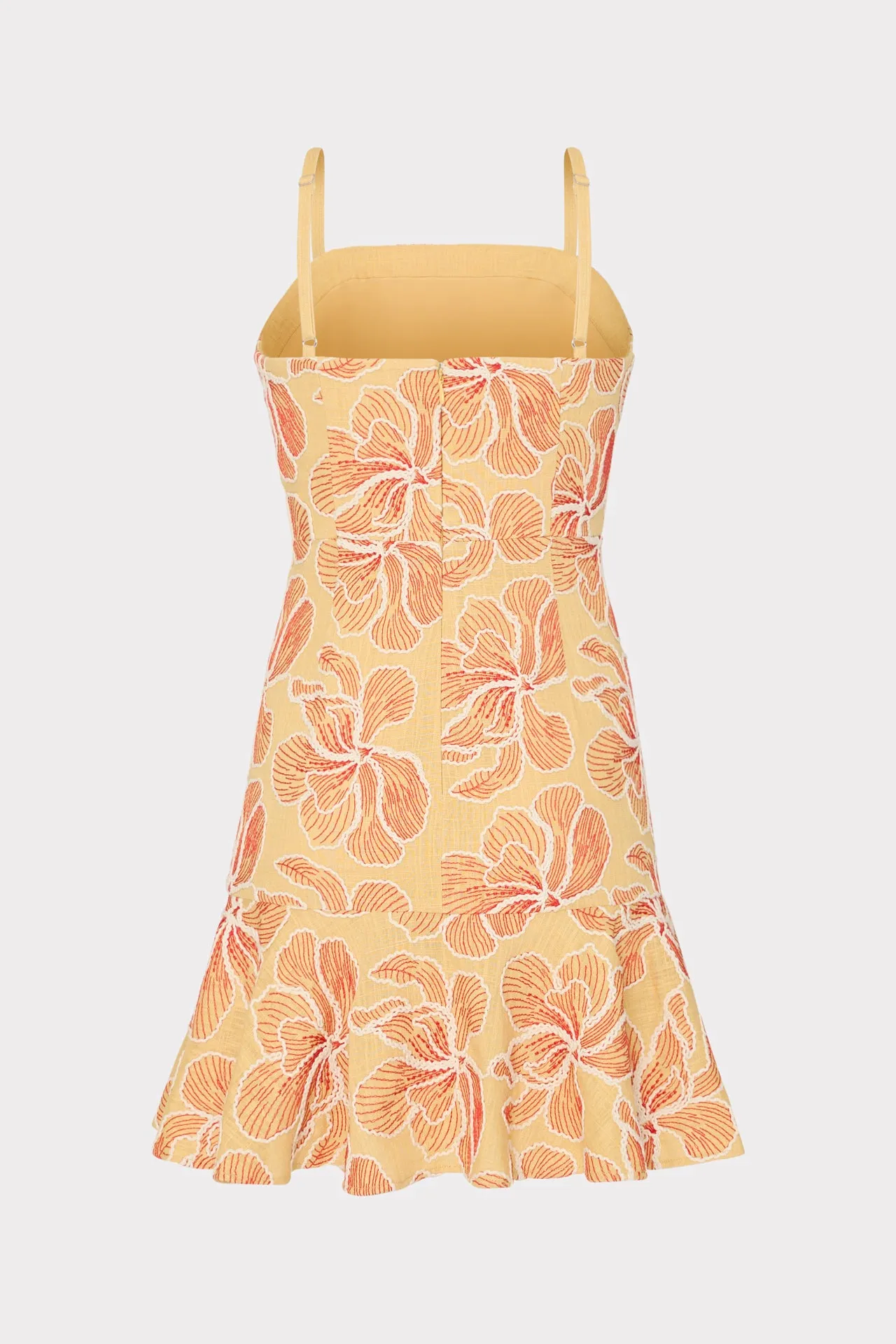 Ciara Floral Embroidered Linen Dress sold by Milly product image thumbnail 5