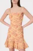 Ciara Floral Embroidered Linen Dress sold by Milly