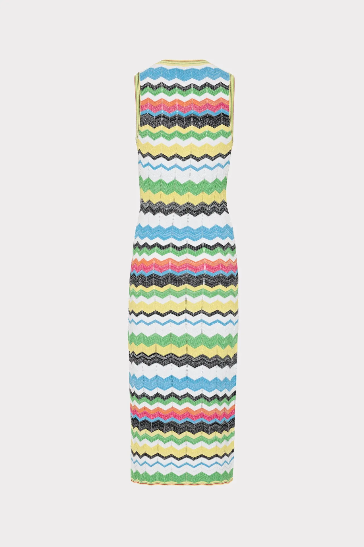 V-Neck Zig Zag Midi Dress sold by Milly product image thumbnail 4