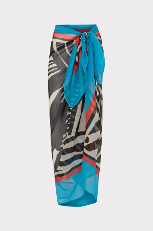 Mosaic Zebra Sarong sold by Milly