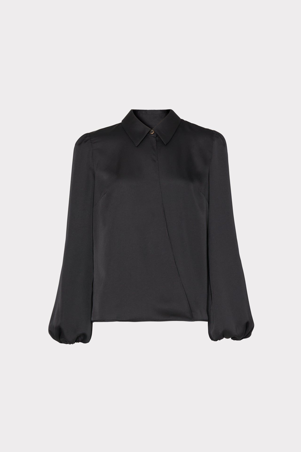 Karson Satin Wrap Blouse sold by Milly