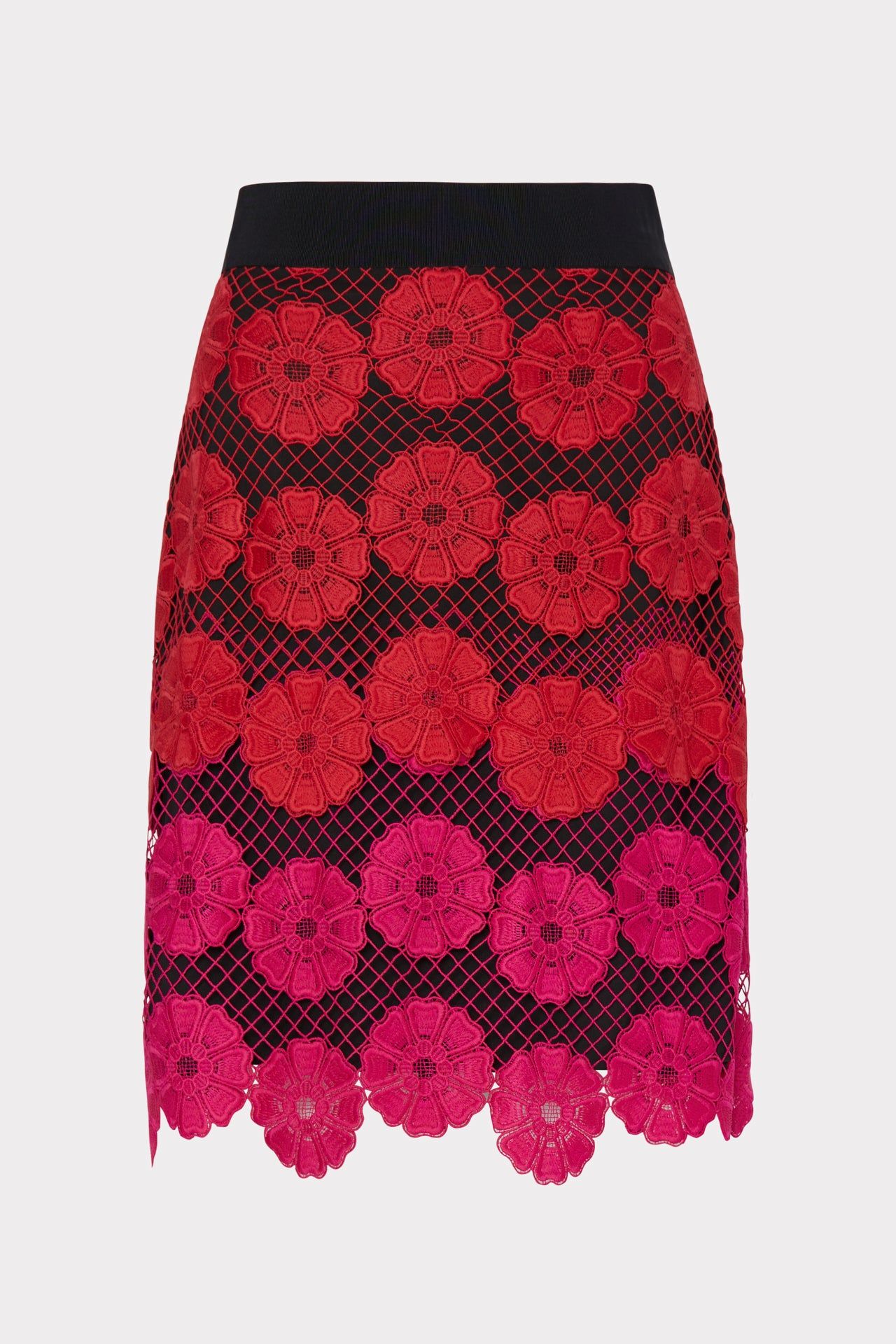 Floral Lace Modern Mini Skirt sold by Milly