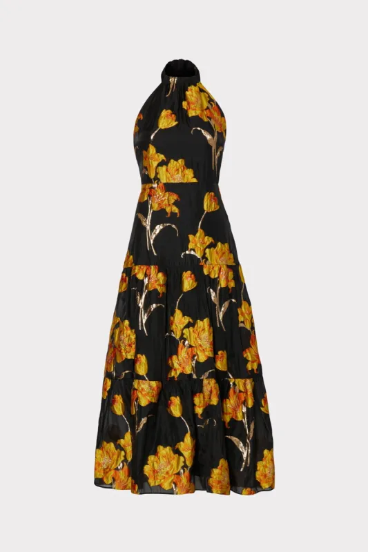 Hayden Gold Floral Dress sold by Milly