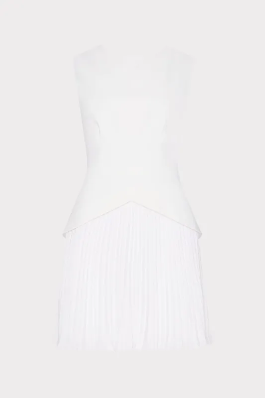 Haddy Pleated Mini Dress sold by Milly