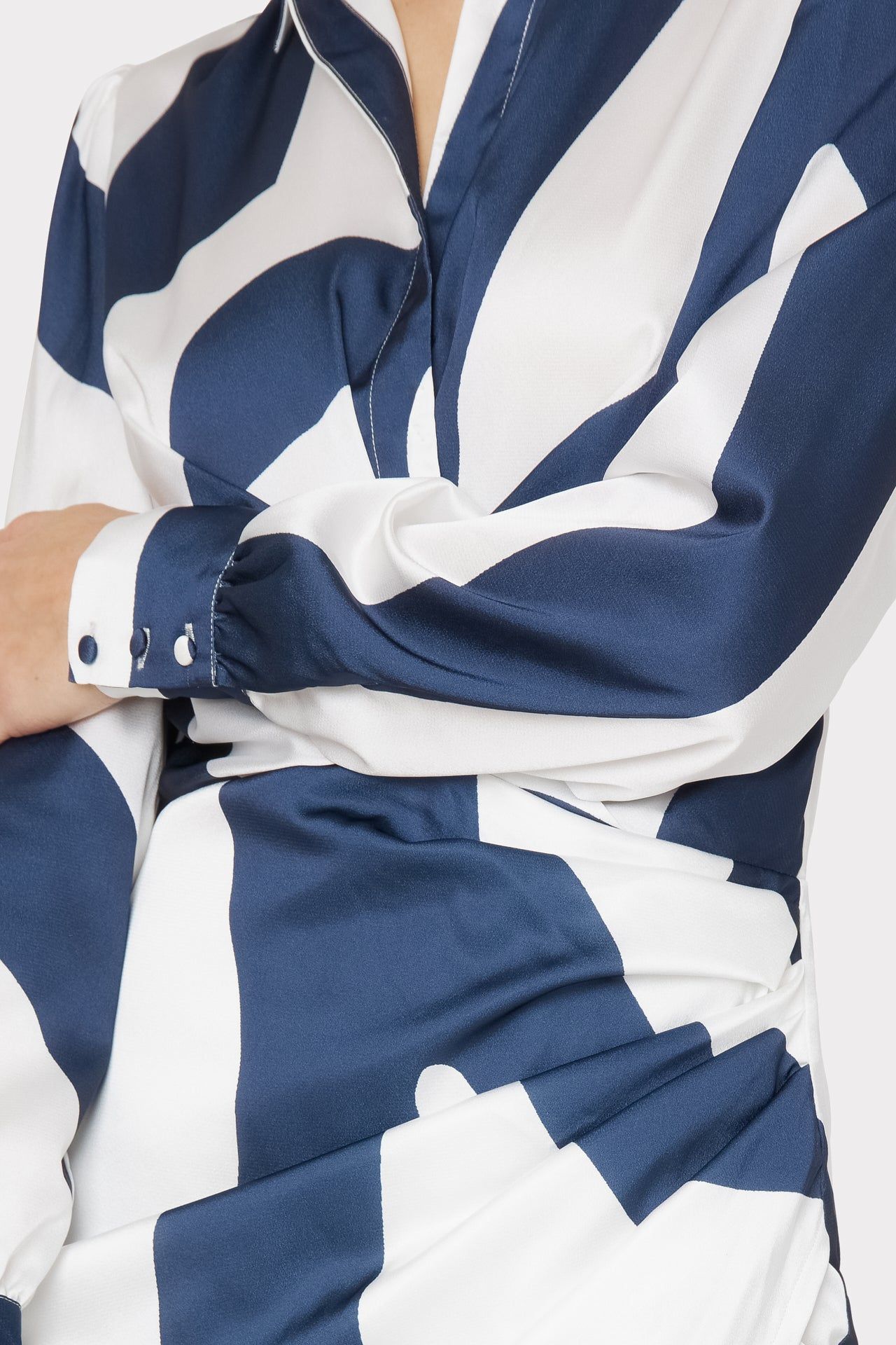 Leni Zebra Print Wrap Dress sold by Milly product image thumbnail 3