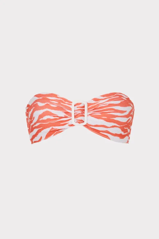 Margot Wild Stripes Bandeau Top sold by Milly