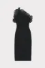 Scallop Ruffle One Shoulder Dress sold by Milly