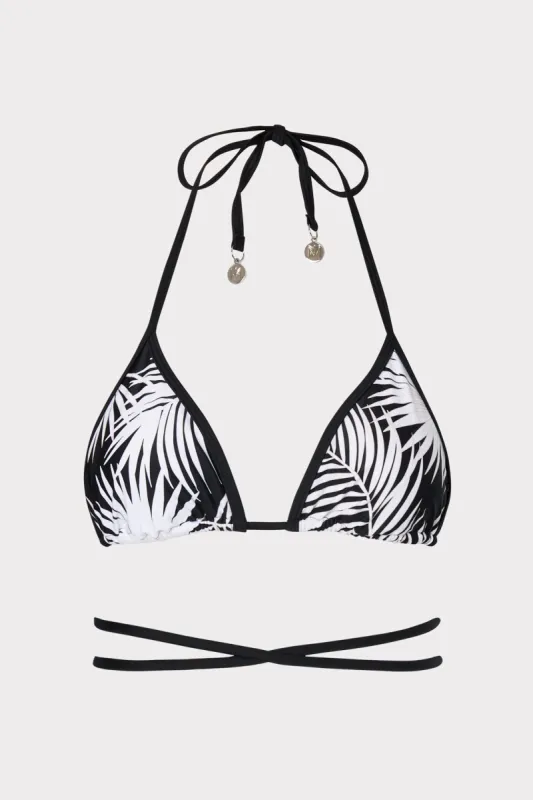 Palm Print Triangle Top sold by Milly