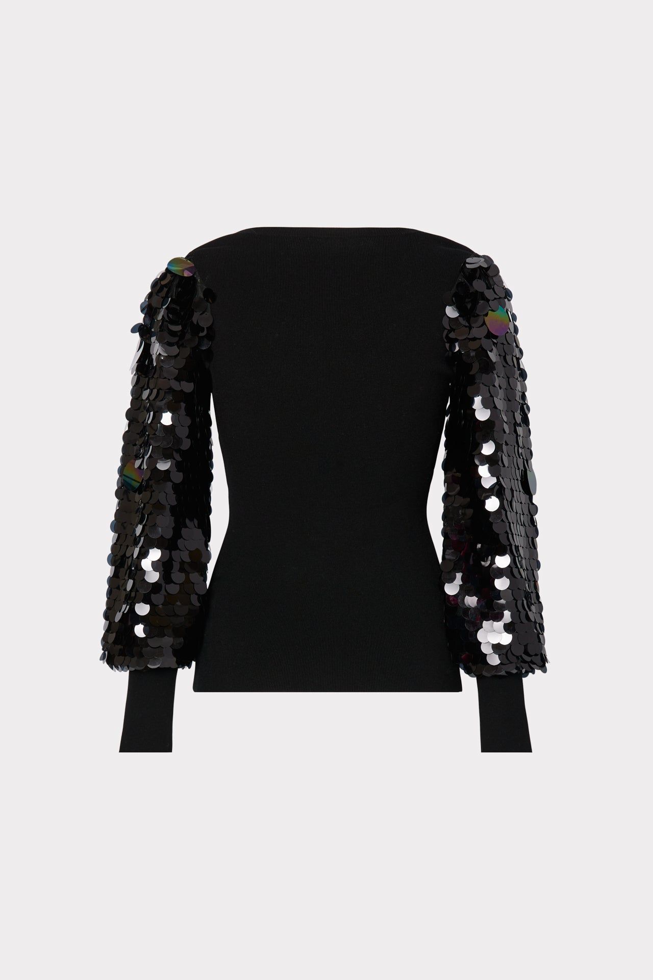 Paillette Sleeve Sweater sold by Milly product image thumbnail 4
