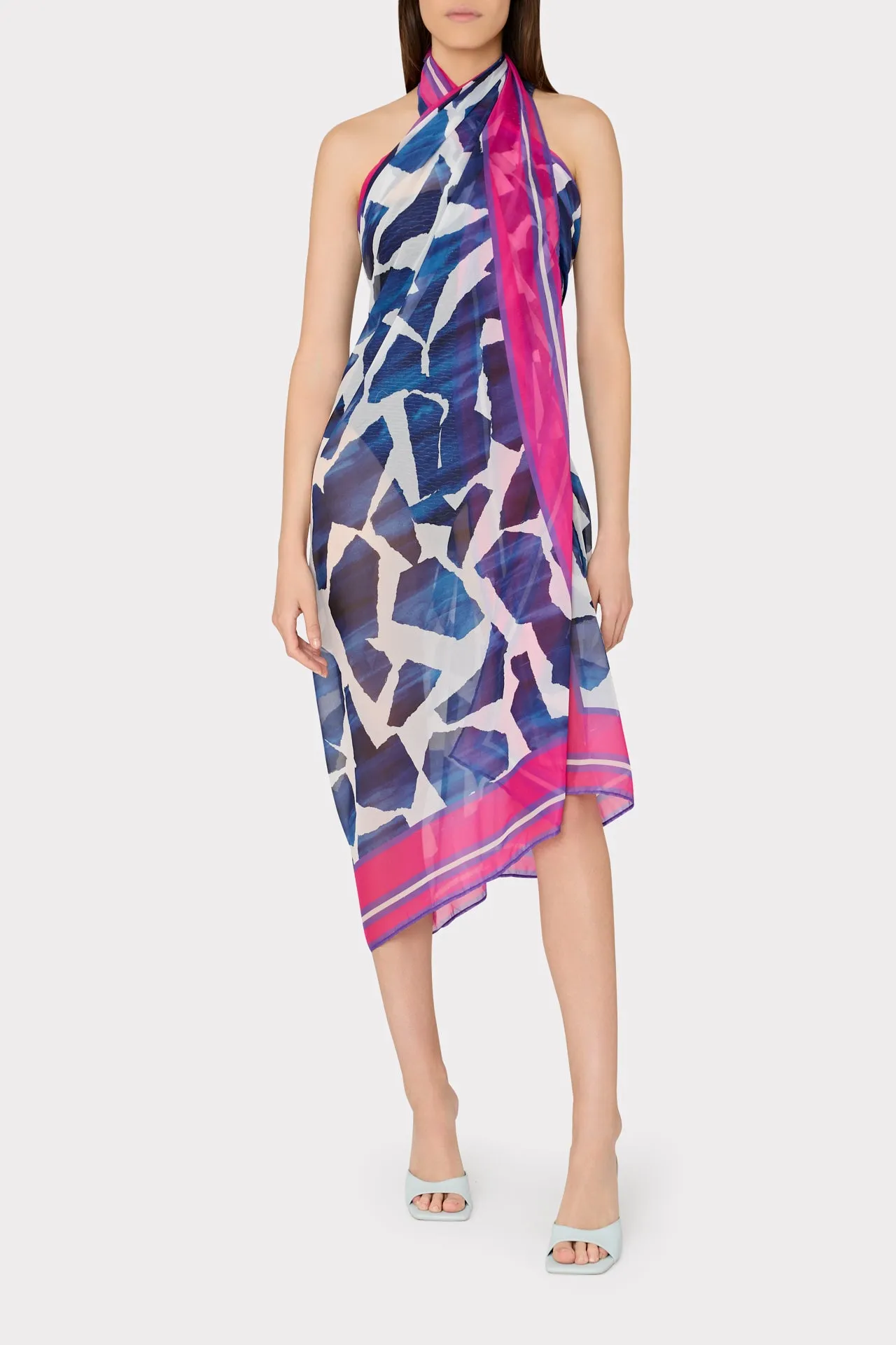 Ocean Puzzle Chiffon Sarong sold by Milly product image thumbnail 2